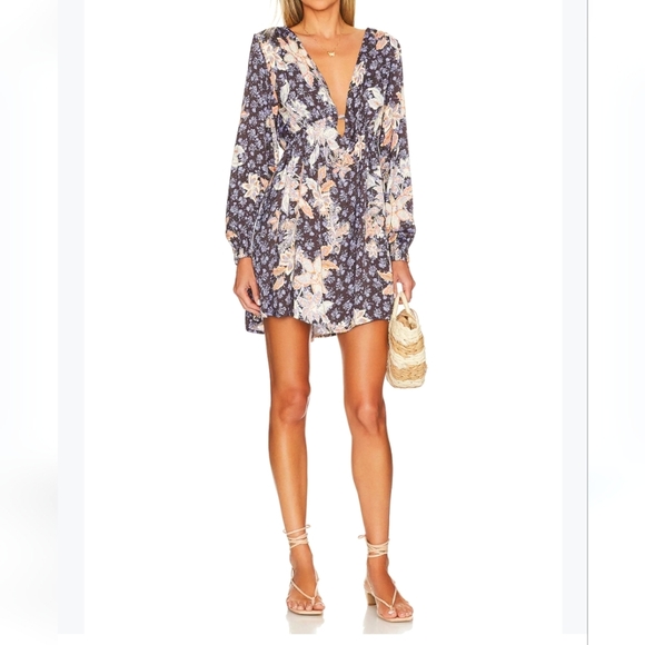 NWOT Free People Soli Mini Floral Dress - Picture 1 of 6